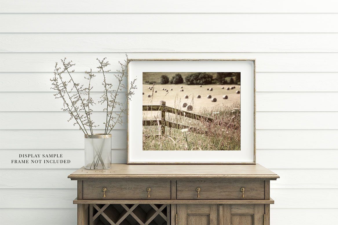 Farmhouse Wall Decor | Scotland - Hayfield in Pitlochry Art Print ...